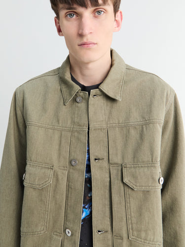 Norse Projects - Storadal Resist Dyed Twill II Jacket in Vetiver