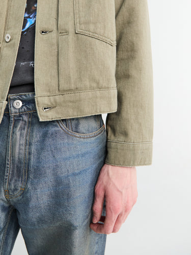 Norse Projects - Storadal Resist Dyed Twill II Jacket in Vetiver