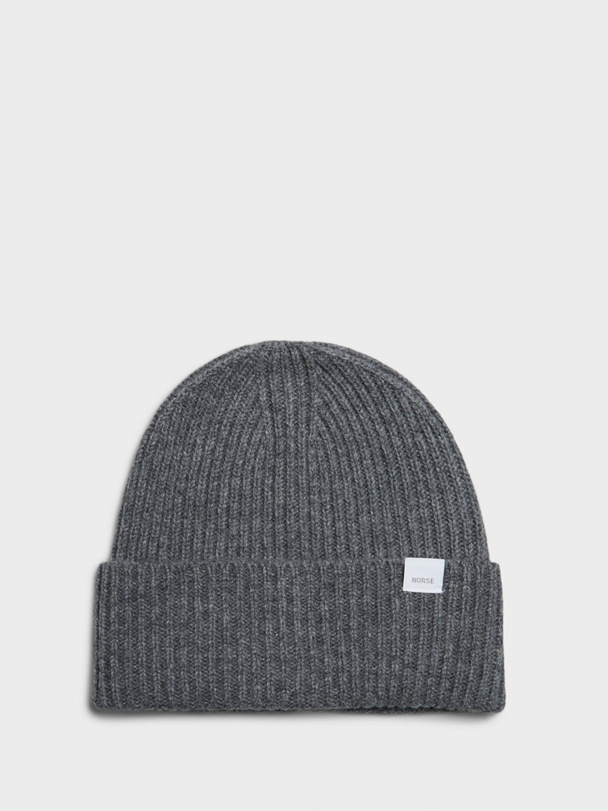 Norse Projects - Standard Merino Lambswool Beanie in Grey Melange