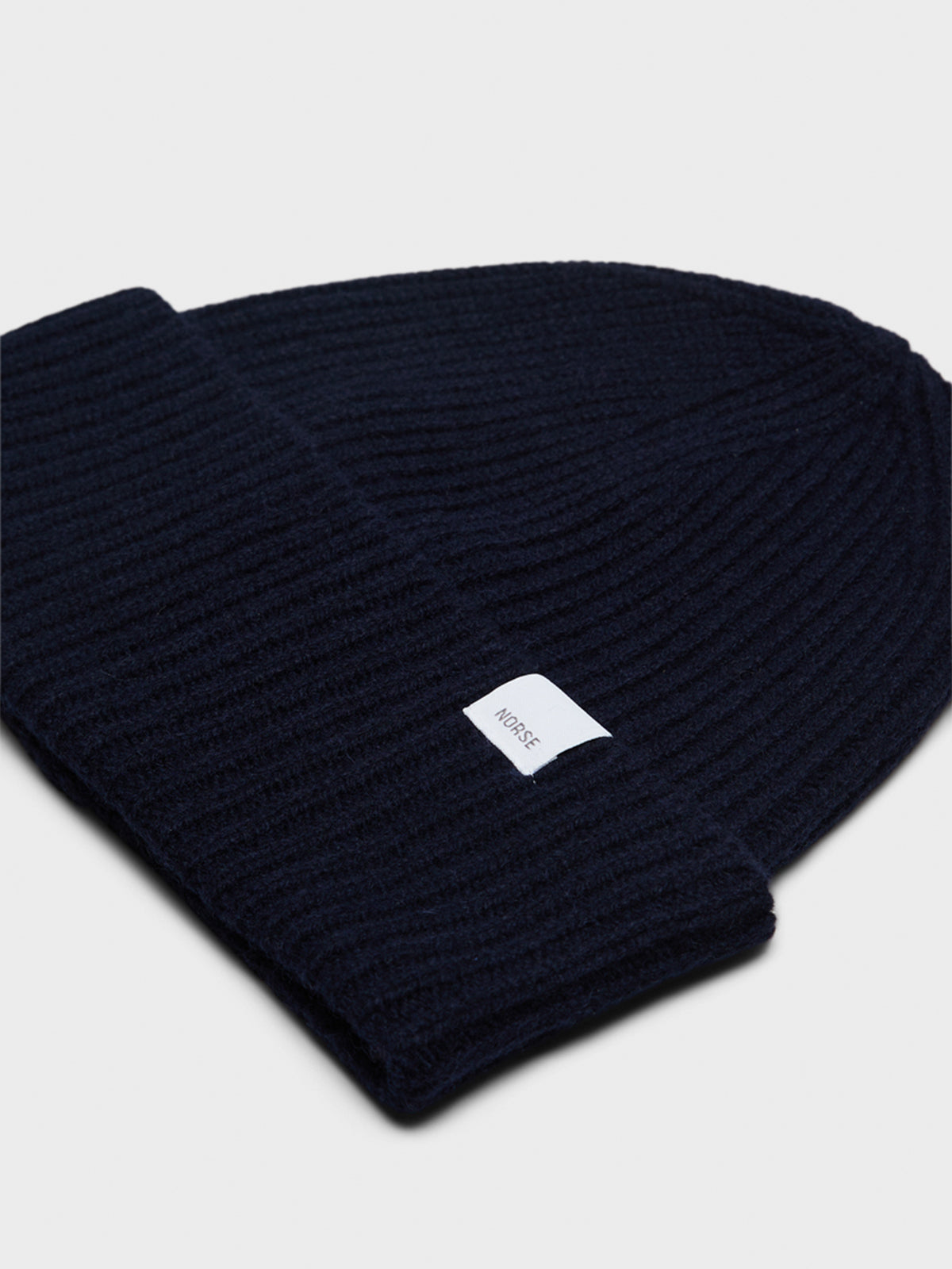 Norse Projects - Standard Merino Lambswool Beanie in Dark Navy