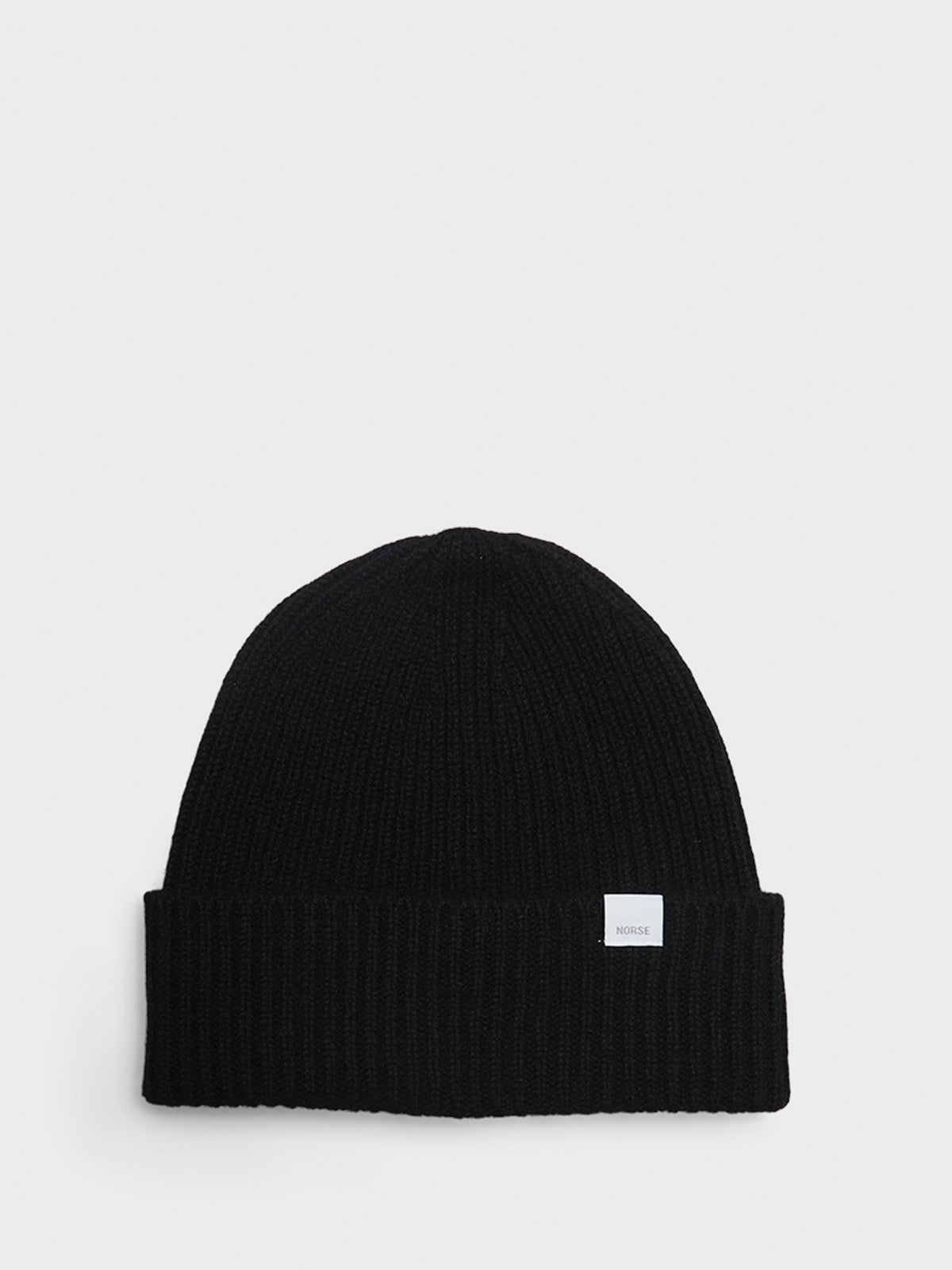 Norse Projects - Standard Merino Lambswool Beanie in Black