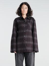 Our Legacy - Daisy Shirt in Faded Nocturne Check Flannel