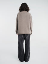 Our Legacy - Dash Zip Cardigan in Mud Spray Dye Cherub Wool