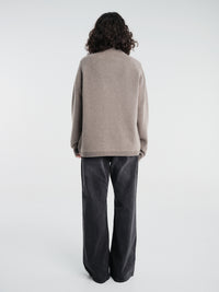 Our Legacy - Dash Zip Cardigan in Mud Spray Dye Cherub Wool