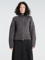 Our Legacy - Flight Zip Cardigan in Stately Low Twist Merino