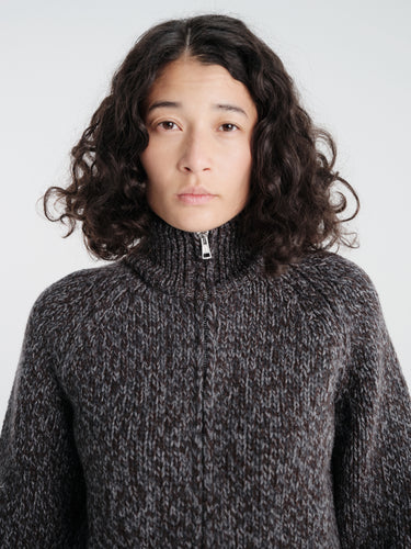 Our Legacy - Flight Zip Cardigan in Stately Low Twist Merino