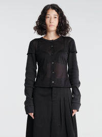 Our Legacy - Heat Longsleeve in Black Stocking Jersey