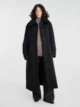 Our Legacy - Tundra Coat in Coarse Black Gabardine