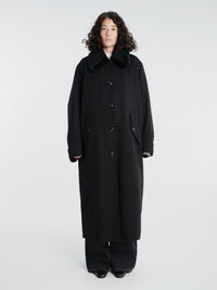 Our Legacy - Tundra Coat in Coarse Black Gabardine