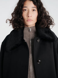 Our Legacy - Tundra Coat in Coarse Black Gabardine