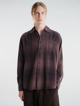 Our Legacy - Above Shirt in Cordial Dusk Check Grain Weave
