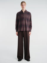 Our Legacy - Above Shirt in Cordial Dusk Check Grain Weave