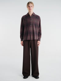Our Legacy - Above Shirt in Cordial Dusk Check Grain Weave