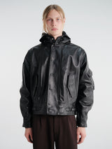 Our Legacy - Orbit Jacket in Malleable Black Bullhide