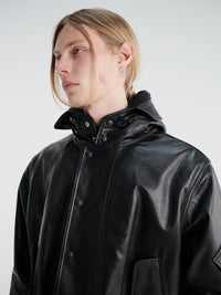 Our Legacy - Orbit Jacket in Malleable Black Bullhide