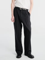 Our Legacy - Borrowed Chino in Black Panama Wool