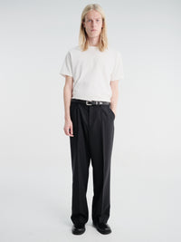 Our Legacy - Borrowed Chino in Black Panama Wool