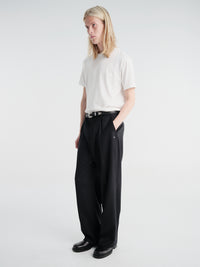 Our Legacy - Borrowed Chino in Black Panama Wool