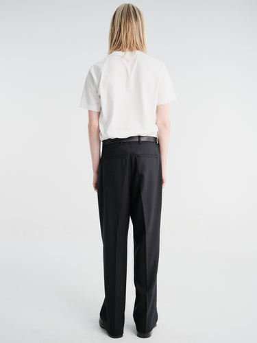 Our Legacy - Borrowed Chino in Black Panama Wool