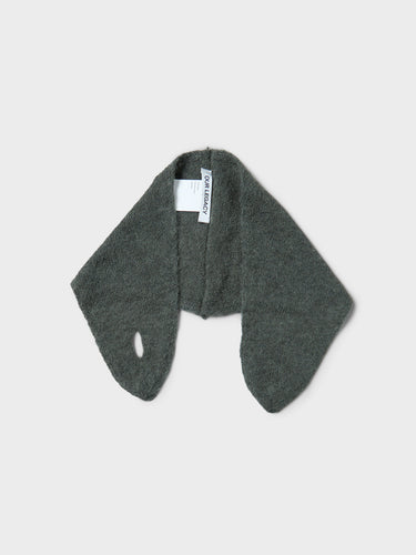 Our Legacy - Miniature Scarf in Moss Green Fuzzy Alpaca