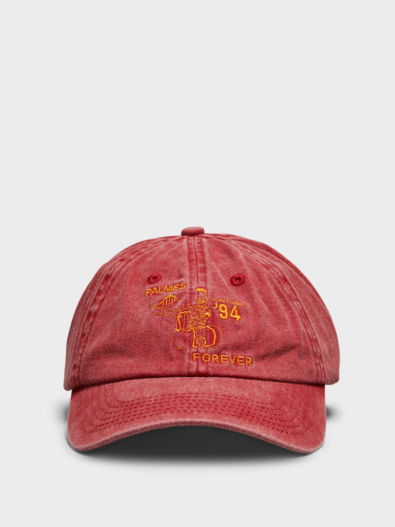 Palmes - Forever 6-Panel Cap in Red