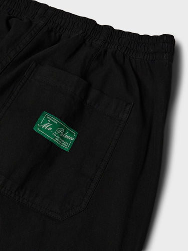 Palmes - Lucien Herringbone Trousers in Black