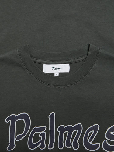 Palmes - Society T-Shirt in Charcoal