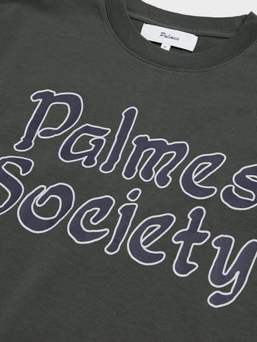 Palmes - Society T-Shirt in Charcoal