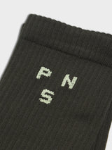 Pas Normal Studios - Off-Race Ribbed Socks in Dark Olive