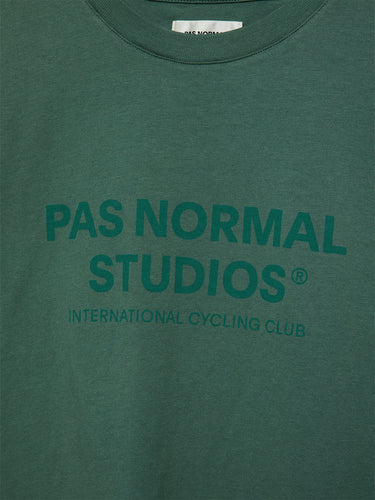 Pas Normal Studios - Off-Race Logo T-Shirt in Smoke Green