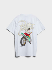 Patta - Biker T-Shirt in White