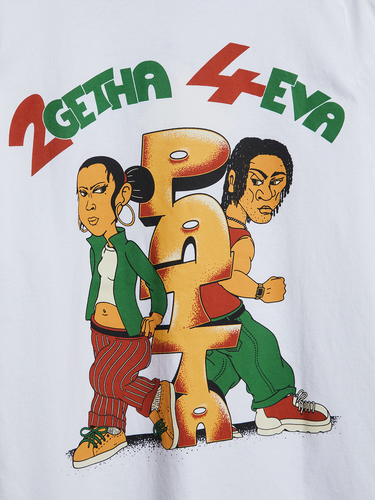 2Getha4eva T-Shirt i Hvid