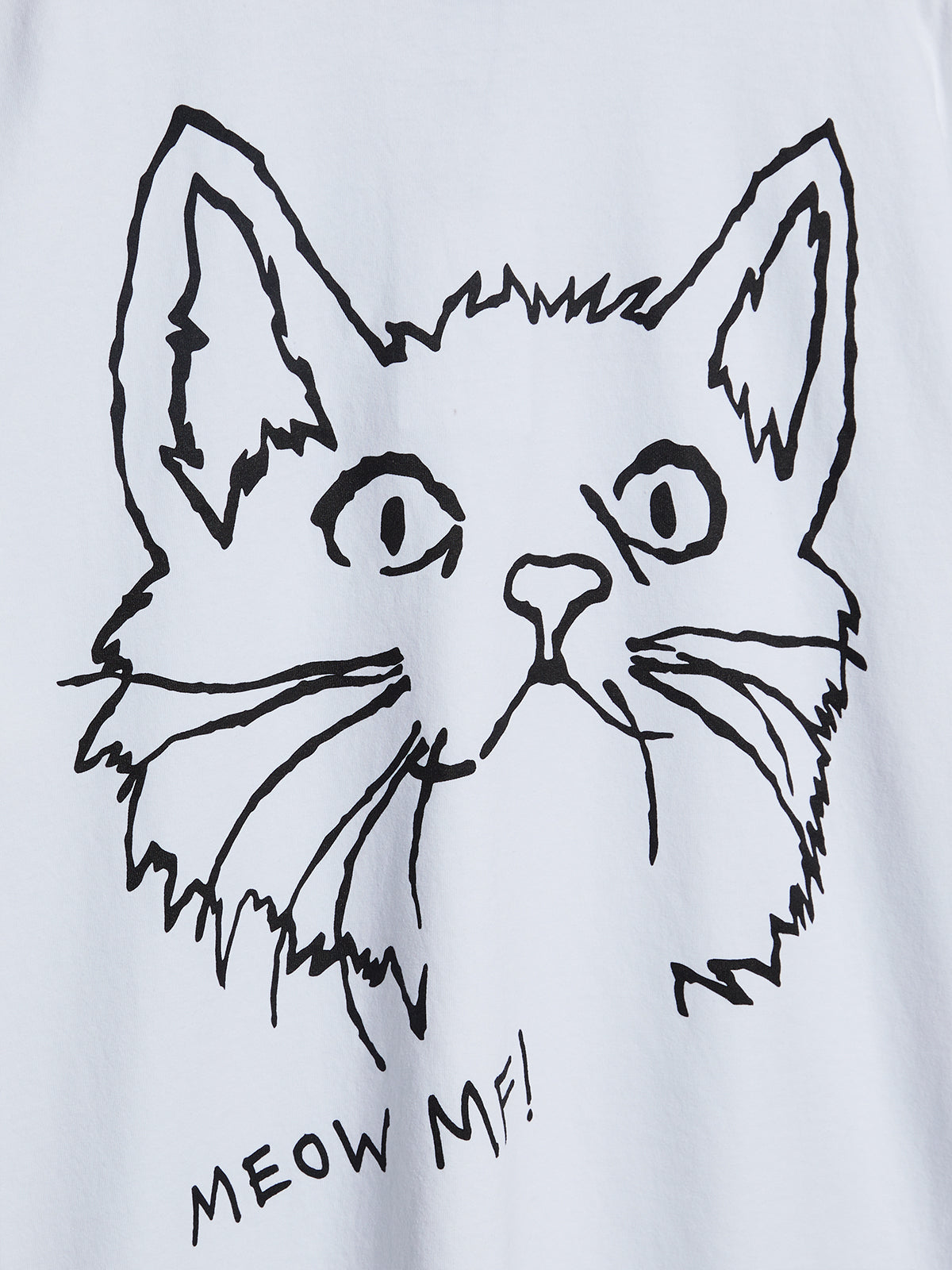 Meow T-Shirt i Hvid