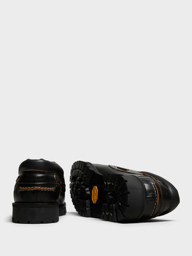 Pennon - Metal Hook Boat Shoes in Black