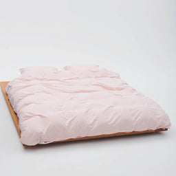 Percale Duvet Cover in Petal Pink