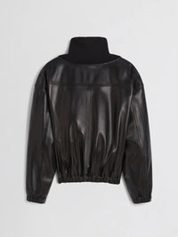 Phoebe Philo - Rib Neck Jacket in Black