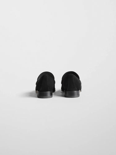Phoebe Philo - Man's Loafer in Black Suede Leather