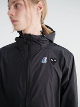 Comme des Garçons PLAY - CDG Play x K Way Full Zip Packable Jacket in Black