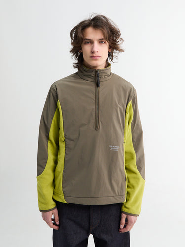 Pas Normal Studios - Off-Race Light Fleece Half-Zip in Moss Green