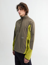 Pas Normal Studios - Off-Race Light Fleece Half-Zip in Moss Green