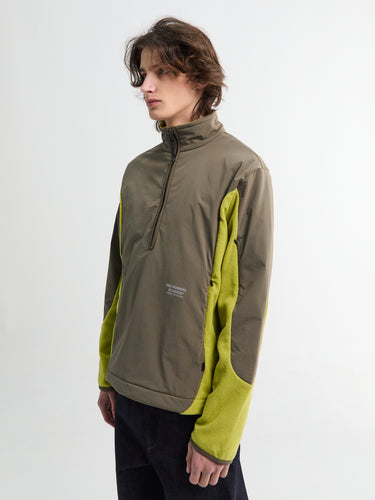 Pas Normal Studios - Off-Race Light Fleece Half-Zip in Moss Green