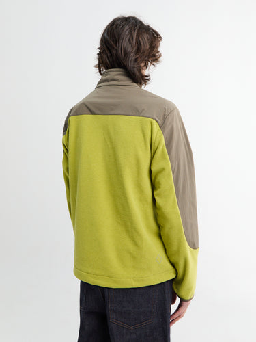 Pas Normal Studios - Off-Race Light Fleece Half-Zip in Moss Green