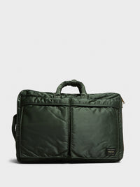 Porter-Yoshida & Co. - ALL NEW TANKER Double Zip 3Way Briefcase in Sage Green