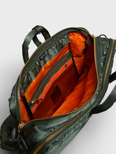 Porter-Yoshida & Co. - ALL NEW TANKER Double Zip 3Way Briefcase in Sage Green