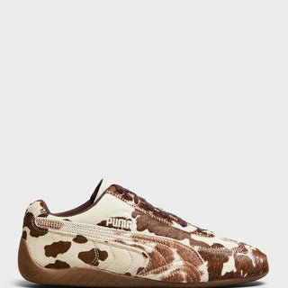 Puma - Speedcat Cow Sneakers in Chocolate Brown-Gum
