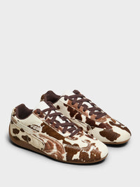 Puma - Speedcat Cow Sneakers in Chocolate Brown-Gum