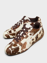 Puma - Speedcat Cow Sneakers in Chocolate Brown-Gum