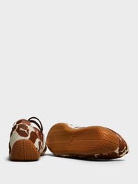 Puma - Speedcat Ballet Cow Print in Chocolate Brown-Warm White