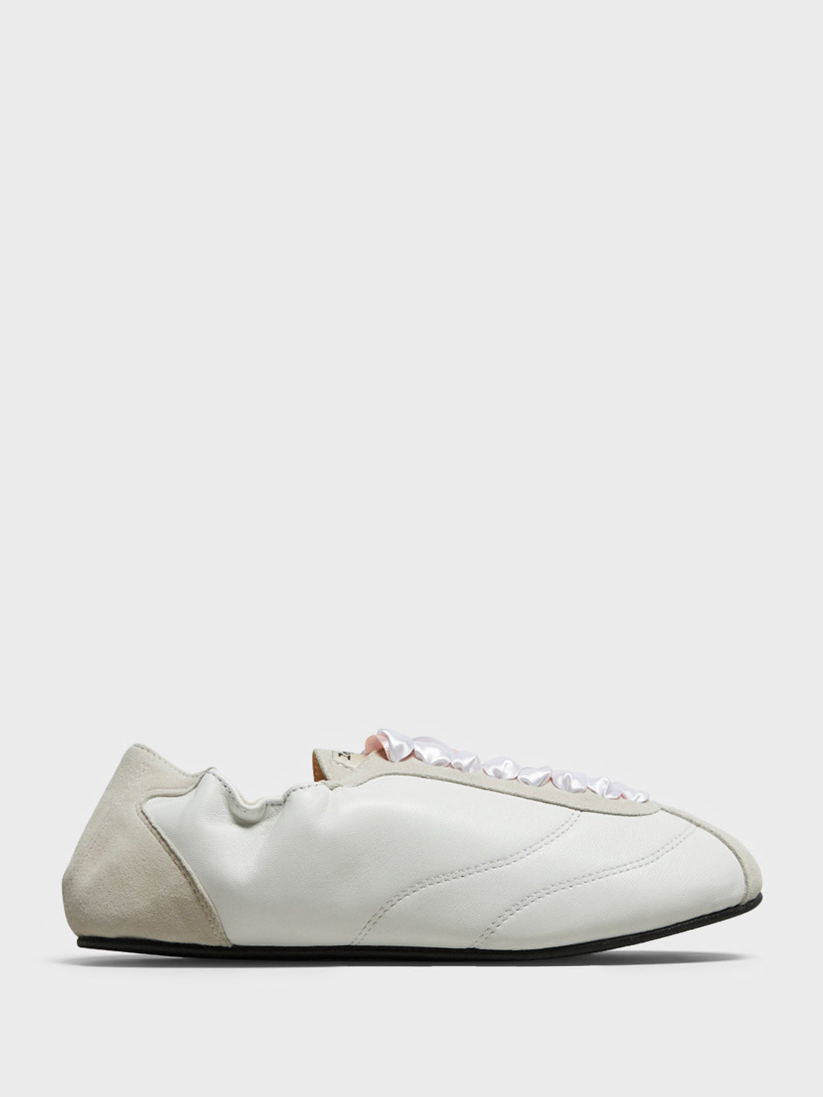 Repetto - Meline Silk Tennis Shoes in Blanc