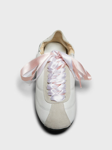Repetto - Meline Silk Tennis Shoes in Blanc